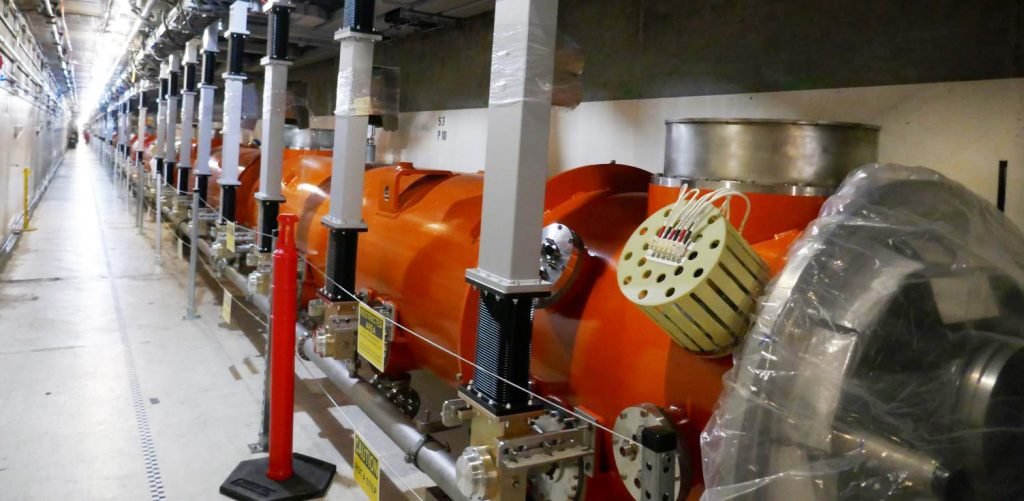 ’s cryomodules all the way down. LCLS-II is planned to start up in 2021. Photo: SLAC